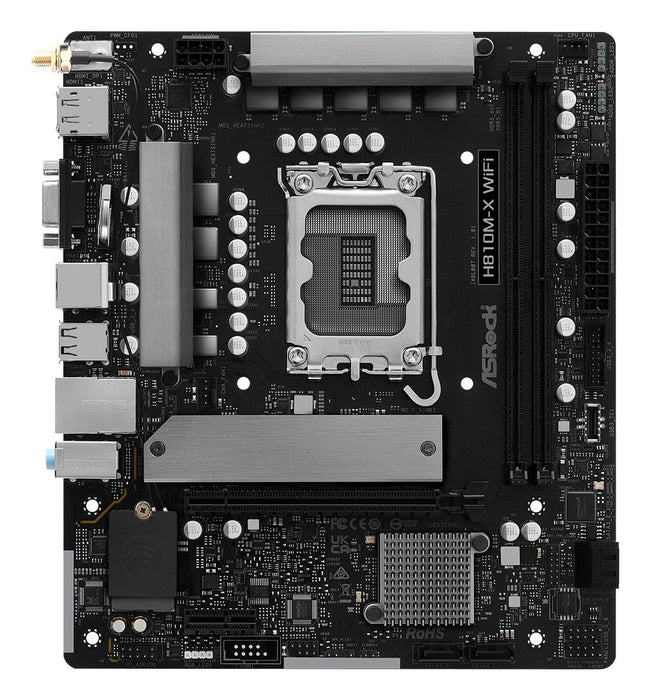 EAN 4711581490659 - Asrock H810M-X WiFi Intel H810 LGA 1851 (Socket V1) micro ATX imagen 1