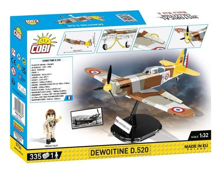 EAN 5902251057343 - COBI Dewoitine D.520 imagen 9