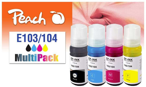 EAN 7640460545227 - Peach 321330 cartucho de tinta 4 pieza(s) Compatible Rendimiento estándar Negro, Cian, Magenta, Amarillo imagen 1