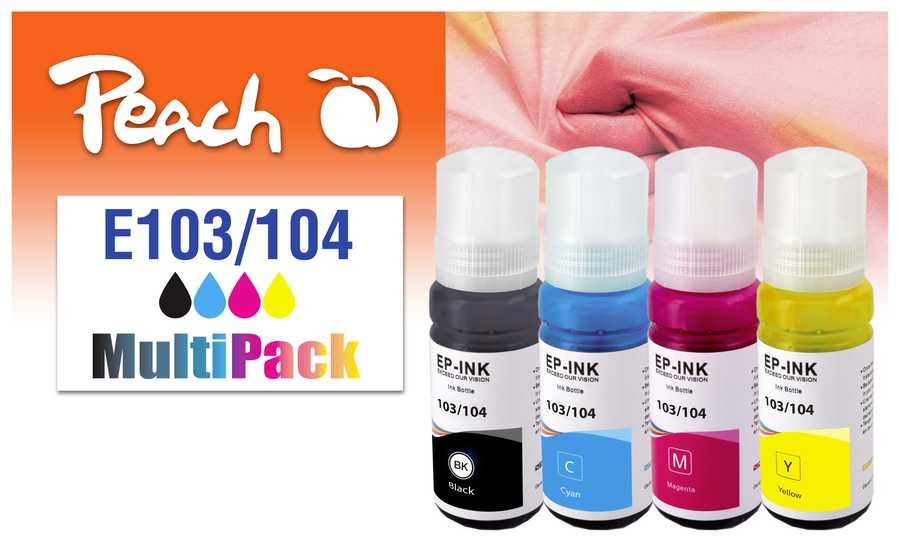 EAN 7640460545227 - Peach 321330 cartucho de tinta 4 pieza(s) Compatible Rendimiento estándar Negro, Cian, Magenta, Amarillo imagen 1