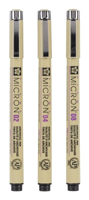 EAN 8710141132417 - Sakura Pigma Micron rotulador de punta fina Fino Negro 3 pieza(s) imagen 3