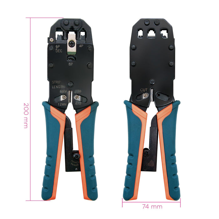 EAN 8433281001251 - Nanocable 10.31.0102 crimpadora Herramienta para prensar Negro, Naranja imagen 3