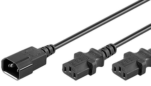 EAN 5712505335918 - Microconnect PE061306 cable de transmisión Negro 0,6 m C14 acoplador Acoplador C13 2 x imagen 1