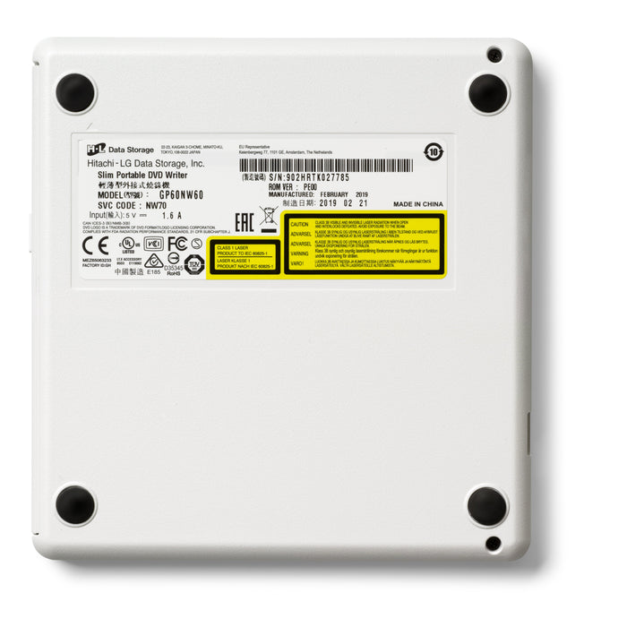 EAN 8806087304329 - Hitachi-LG Slim Portable DVD-Writer unidad de disco óptico DVD±RW Blanco imagen 5