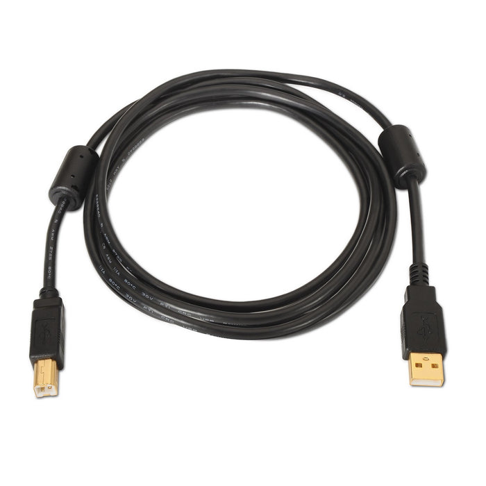EAN 8436574700107 - AISENS A101-0011 cable USB USB 2.0 5 m USB A USB B Negro imagen 2