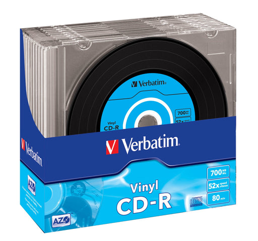 EAN 0023942434269 - Verbatim CD-R AZO Data Vinyl 700 MB 52x 10 pieza(s) imagen 1