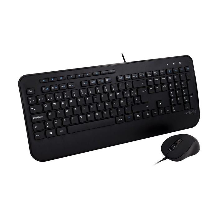EAN 0662919104806 - V7 CKU300ES teclado Ratón incluido Hogar QWERTY Español Negro imagen 1