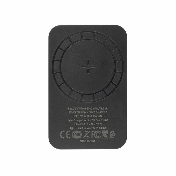 EAN 4260709013367 - Rivacase VA2603 batería externa Polímero de litio 5000 mAh Cargador inalámbrico Negro imagen 4