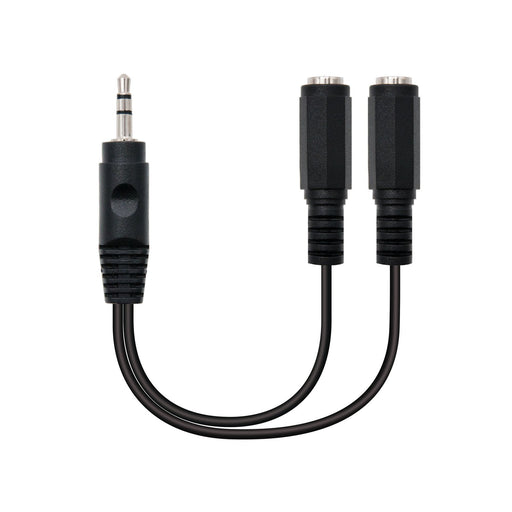 EAN 8433281002920 - Nanocable 10.24.1200 cable de audio 0,15 m 2 x 3.5mm 3,5mm Negroimagen 1)