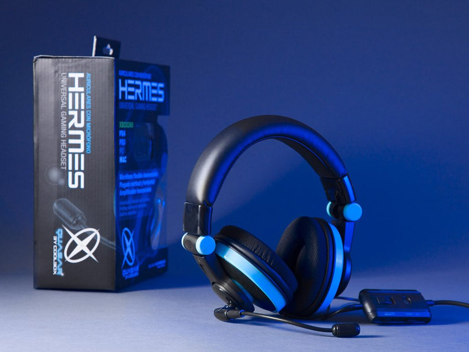 EAN 8437013799799 - CoolBox Hermes Auriculares Alámbrico Diadema Juego Negro, Blanco imagen 1