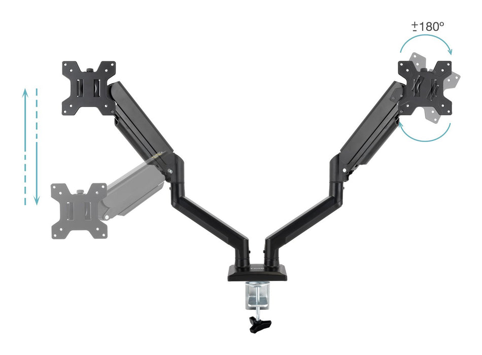 EAN 8433281015456 - TooQ DB1434TNR-B soporte para monitor 86,4 cm (34") Escritorio Negro imagen 3