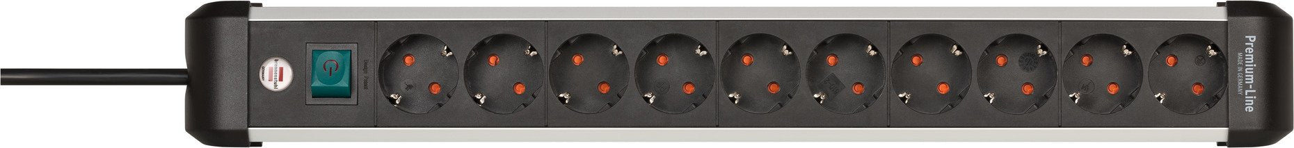 EAN 4007123677412 - Brennenstuhl 1391030000 base múltiple 3 m 10 salidas AC Interior Negro, Plata imagen 1