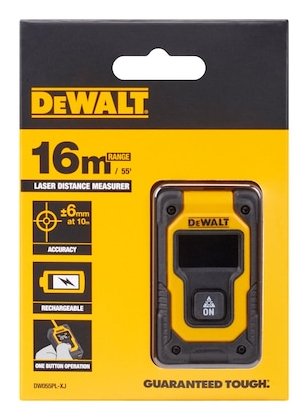 EAN 5054905286002 - DeWALT DW055PL-XJ telémetro Medidor láser de distancias Negro, Amarillo 16 m imagen 5