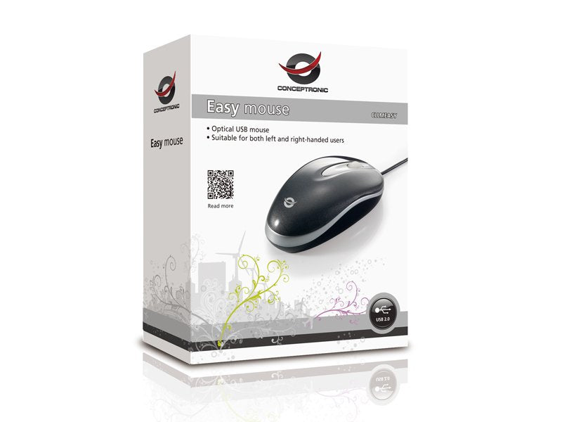 EAN 8714909008693 - Conceptronic CLLMEASY ratón Oficina Ambidextro USB tipo A Óptico 800 DPI imagen 4