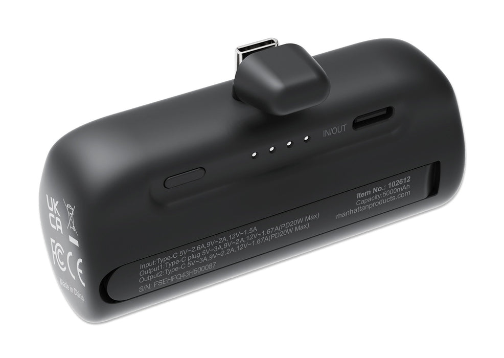 EAN 0766623102612 - Manhattan 102612 batería externa Ión de litio 5000 mAh Negro imagen 6