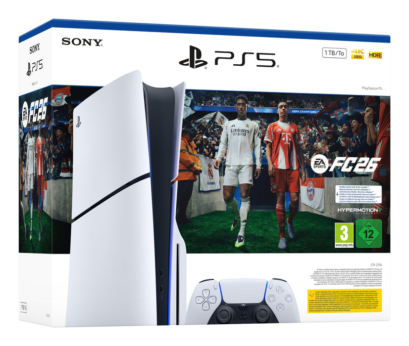 EAN 711719021780 - Sony PlayStation 5 + EA Sports FC 26 Bundle Wifi Negro, Blanco imagen 3