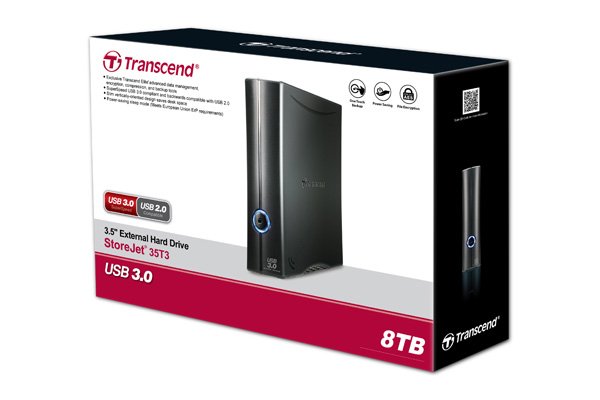 EAN 0760557832898 - Transcend StoreJet 35T3 disco duro externo 8 TB 3.5" USB 3.2 Gen 1 (3.1 Gen 1) Negro imagen 3