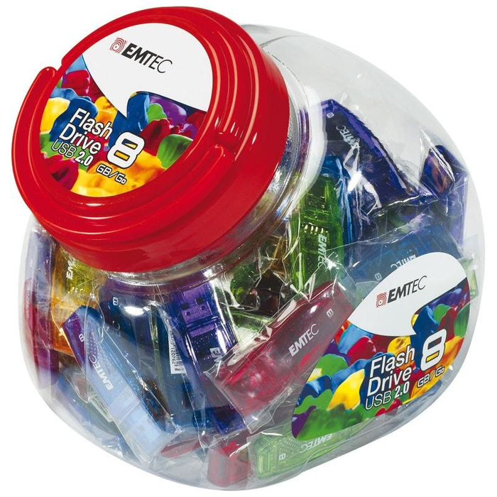 EAN 3126170166791 - Emtec C410 Color Mix - Candy Jar 2.0 unidad flash USB 32 GB USB tipo A Multicolor imagen 1