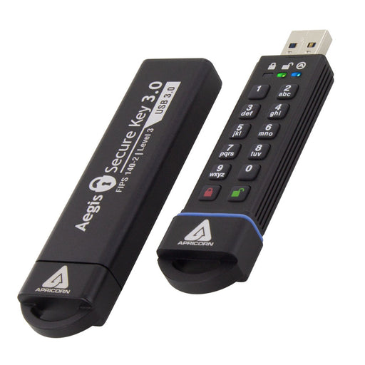 EAN 0708326914314 - Apricorn Aegis Secure Key 3.0 unidad flash USB 480 GB USB tipo A 3.2 Gen 1 (3.1 Gen 1) Negro imagen 1