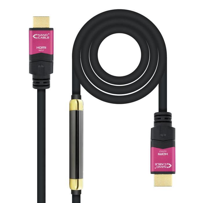 EAN 8433281009783 - Nanocable 10.15.3730 cable HDMI 30 m HDMI tipo A (Estándar) Negro, Rosa imagen 1
