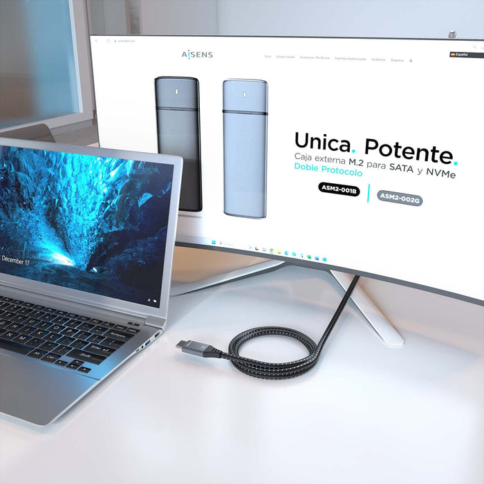 EAN 8435739901625 - AISENS A150-0877 cable HDMI 7 m HDMI tipo A (Estándar) Negro, Gris imagen 5