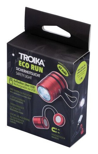EAN 4024023202001 - TROIKA ECO RUN Rojo Linterna de montaje magnético SMD LED imagen 4