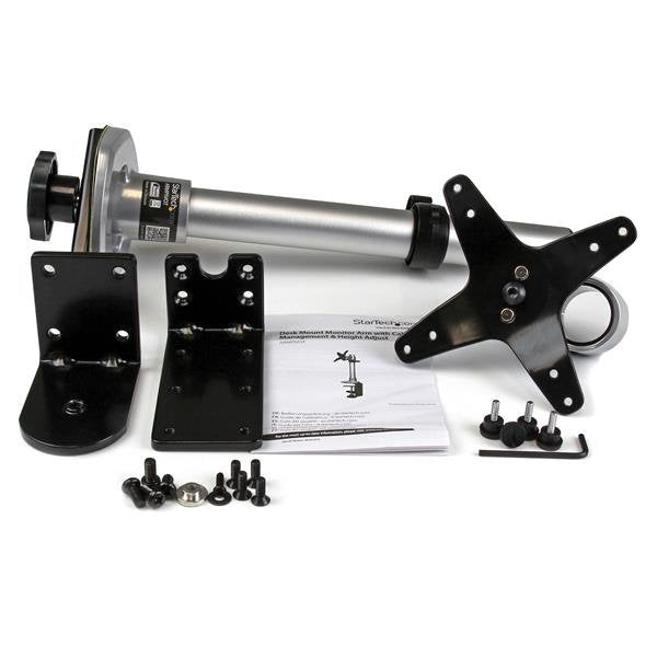 EAN 0065030858588 - StarTech.com ARMPIVOT soporte para monitor 86,4 cm (34") Escritorio Negro, Plata imagen 7