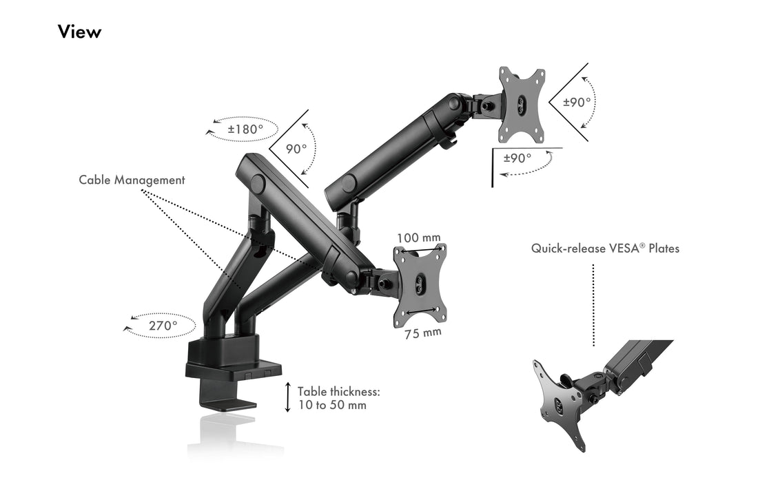EAN 4250078170495 - ICY BOX IB-MS314-T 81,3 cm (32") Escritorio Negro imagen 5