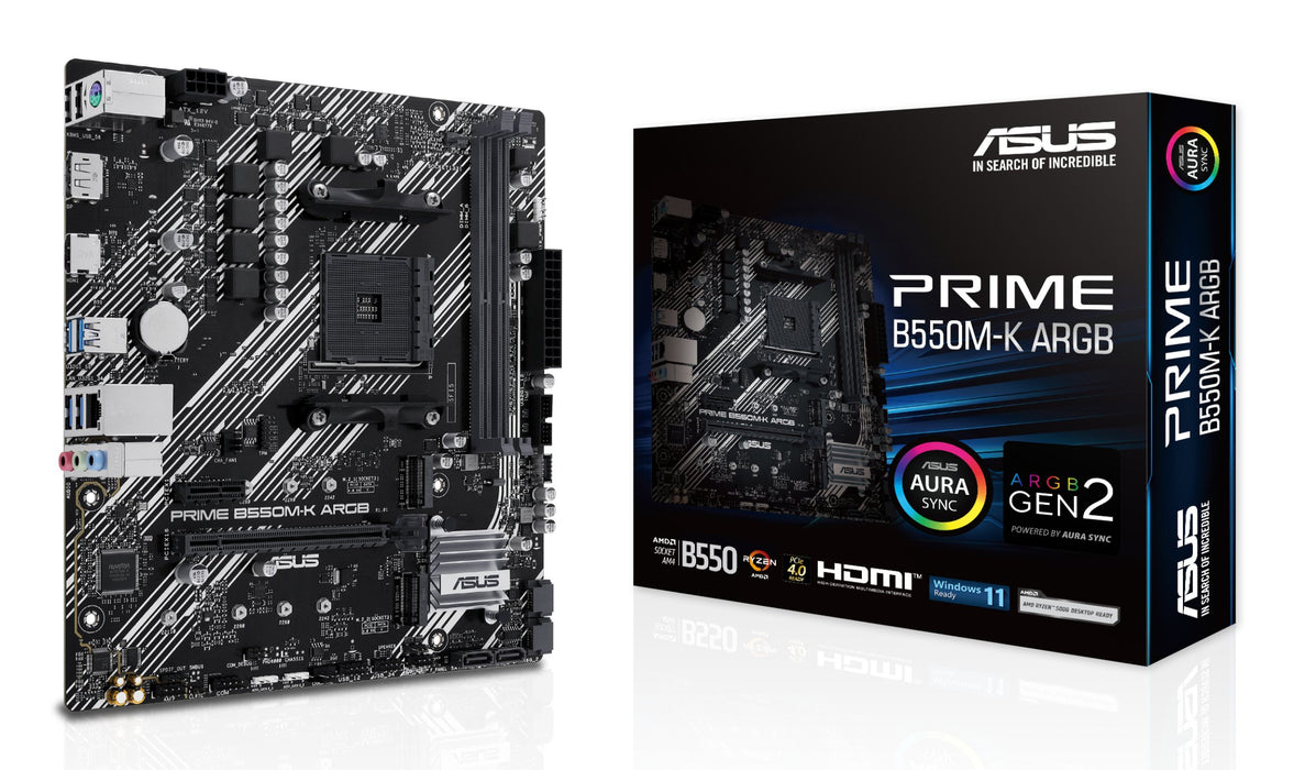 EAN 4711387316030 - ASUS PRIME B550M-K ARGB AMD B550 Zócalo AM4 micro ATX imagen 1