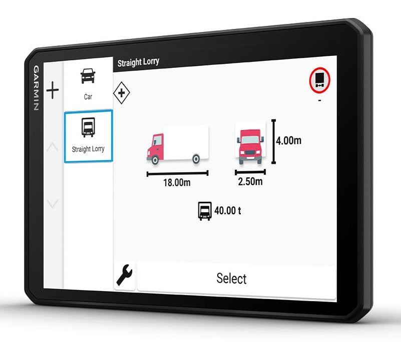 EAN 753759335410 - Garmin dēzl LGV820 navegador Fijo 20,3 cm (8") TFT Pantalla táctil 405 g Negro imagen 3