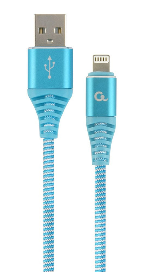 EAN 8716309105996 - Gembird CC-USB2B-AMLM-1M-VW cable de conector Lightning Azul, Blanco imagen 1