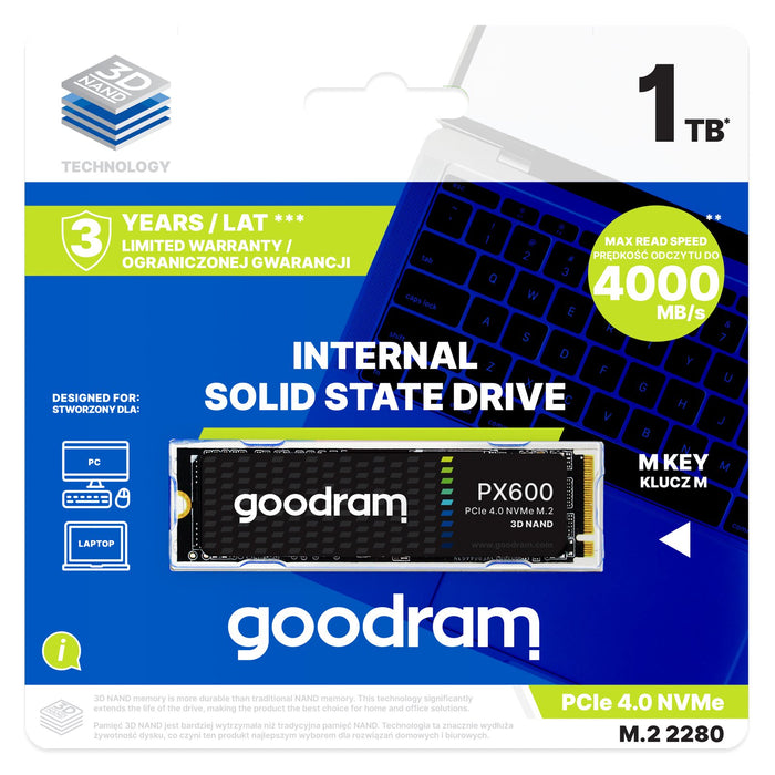 EAN 5908267964101 - Goodram SSDPR-PX600-2K0-80 unidad de estado sólido 2 TB M.2 PCI Express 4.0 NVMe 3D NAND imagen 3