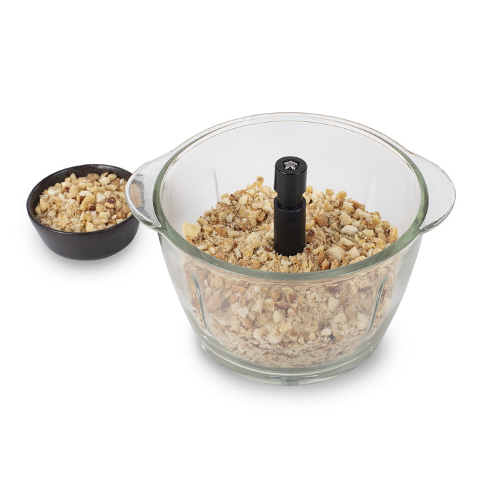 EAN 8713016083630 - Princess 221051 picadora eléctrica de alimentos 1 L 300 W Negro, Acero inoxidable, Transparente imagen 6