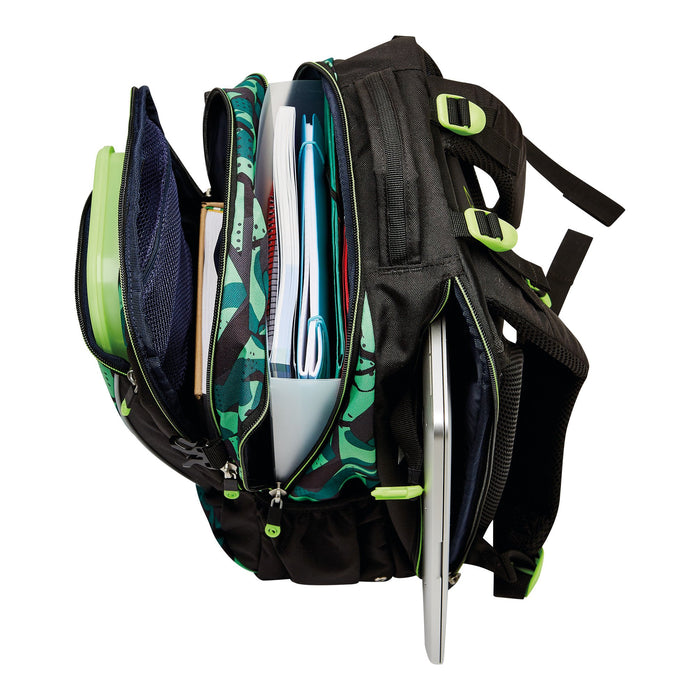 EAN 4008110283173 - Herlitz Ultimate Camo mochila Mochila escolar Negro, Verde Poliéster imagen 8