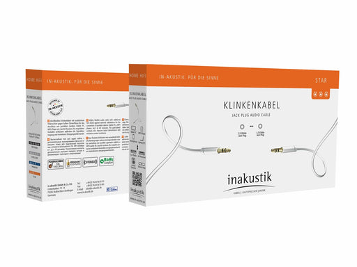 EAN 4001985501434 - Inakustik 00310103 cable de audio 3 m 3,5mm Blanco imagen 2