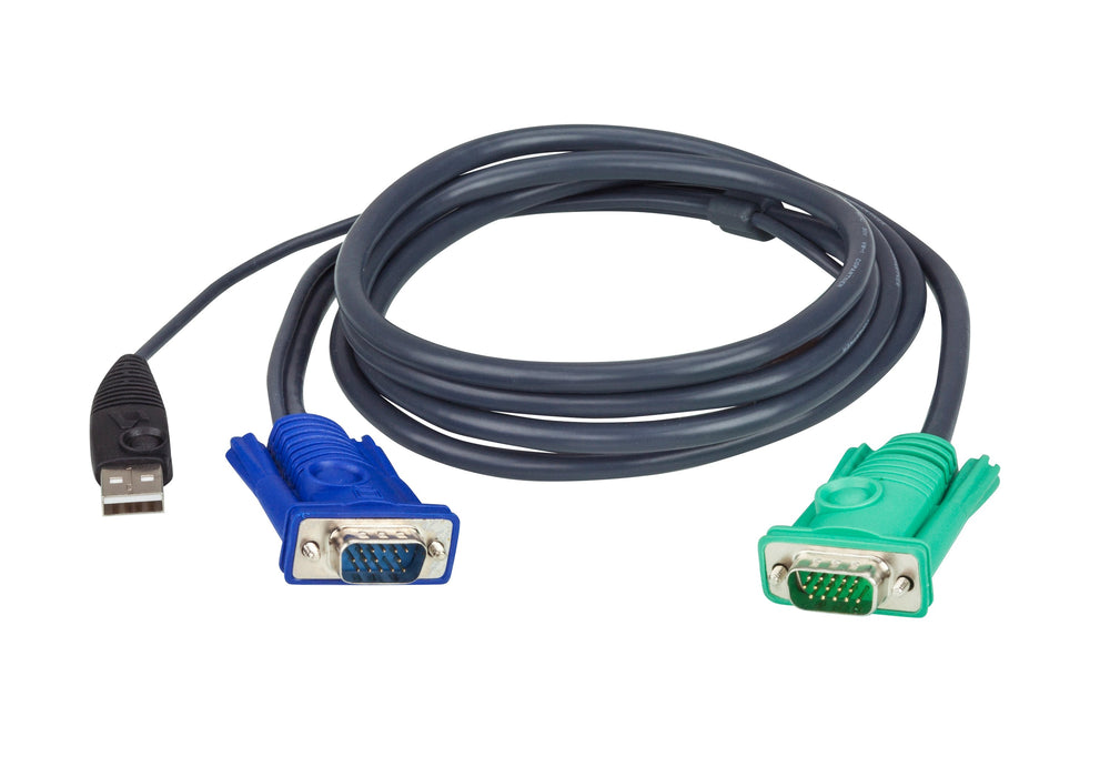 EAN 0672792151200 - ATEN 2L-5201U cable para video, teclado y ratón (kvm) Negro imagen 1