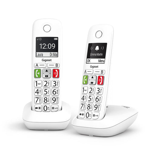 EAN 4250366859248 - Gigaset E290 Duo Teléfono DECT/analógico Identificador de llamadas Blanco imagen 2