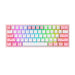 EAN 6950376706669 - REDRAGON K616 Fizz Pro white/pink teclado USB + RF Wireless + Bluetooth Rosa, Blanco imagen 1