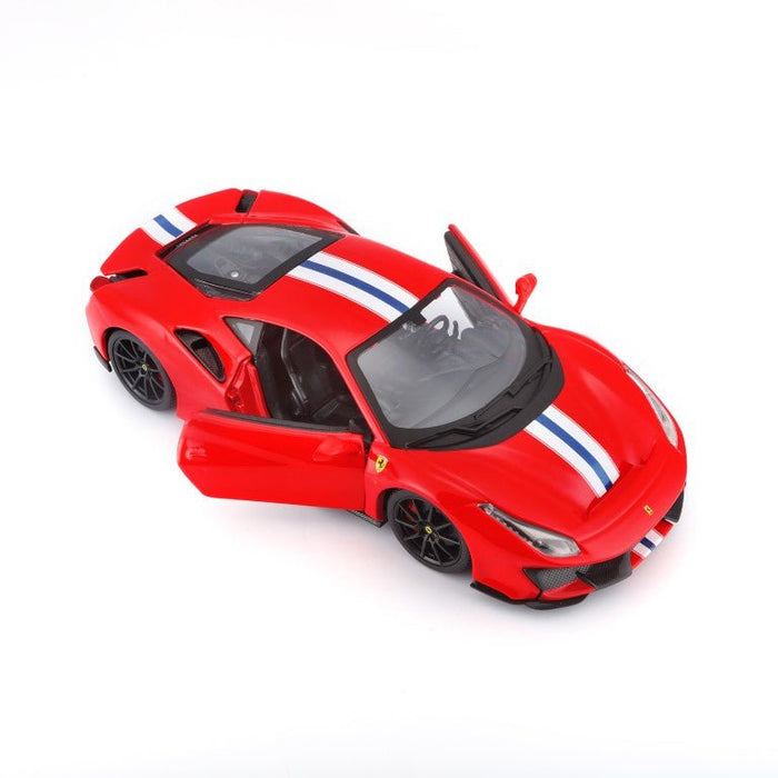 EAN 4893993260263 - BBURAGO Ferrari 488 Pista Modelo a escala de coche superdeportivo Previamente montado 1:24 imagen 4