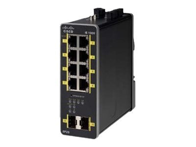 EAN 882658930300 - Cisco IE-1000-8P2S-LM switch Gestionado Gigabit Ethernet (10/100/1000) Energía sobre Ethernet (PoE) Negro imagen 1