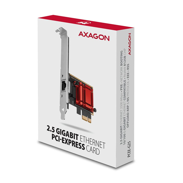 EAN 8595247906458 - Axagon PCEE-G25 adaptador y tarjeta de red Interno Ethernet 2500 Mbit/s imagen 5