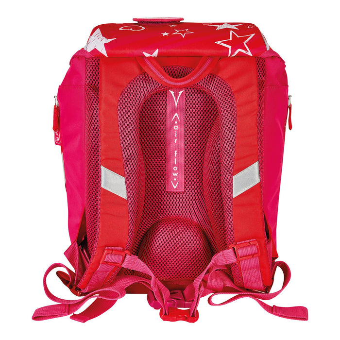 EAN 4008110283920 - Herlitz SoftLight Plus Stars&Strips juego de mochila escolar Chica Poliéster Rosa, Rojo imagen 2