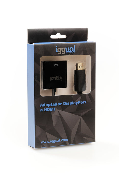 EAN 8435364318041 - iggual IGG318041 adaptador de cable de vídeo 0,25 m DisplayPort HDMI Negro imagen 2