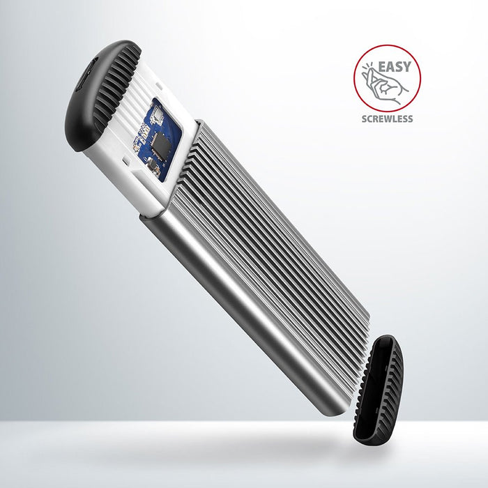 EAN 8595247906489 - Axagon EEM2-SA caja para disco duro externo Caja externa para unidad de estado sólido (SSD) Gris M.2 imagen 3