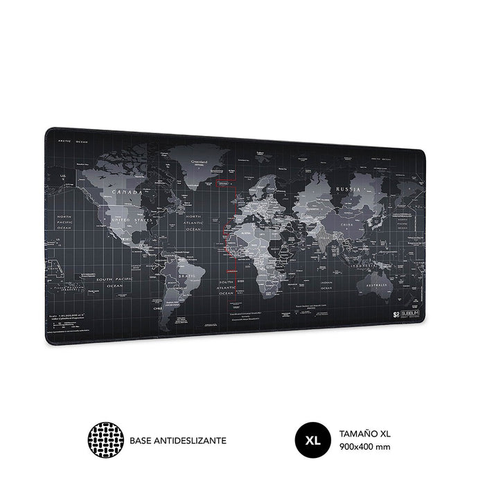 EAN 8436586740535 - SUBBLIM Mousepad World XL Alfombrilla de ratón para juegos Negro imagen 1