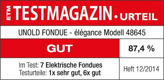 EAN 4011689486456 - Unold 48645 fondue, gourmet y wok 1,5 L 8 personas(s) imagen 10