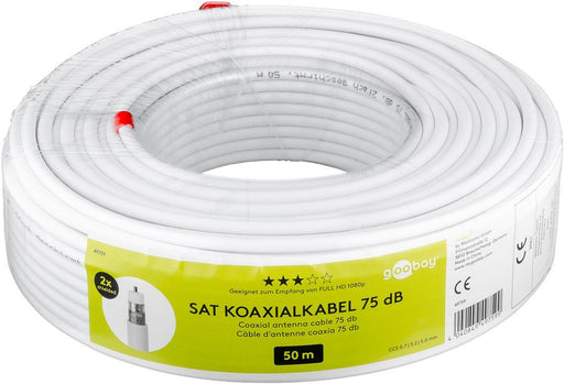 EAN 4040849497605 - Goobay 49760 cable coaxial 25 m No Blanco imagen 2