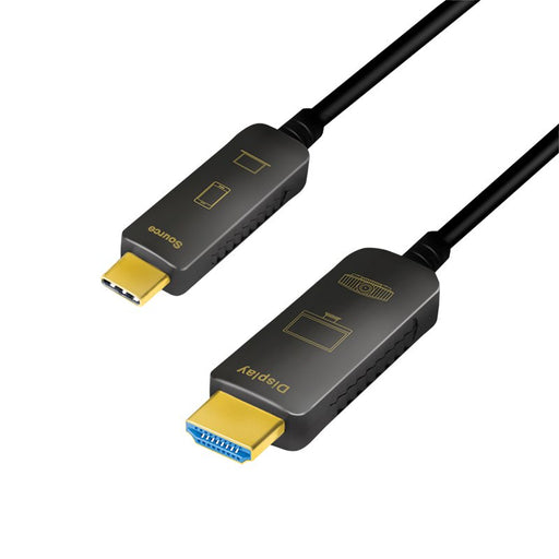 EAN 4052792063233 - LogiLink CUF0102 adaptador de cable de vídeo 20 m USB Tipo C HDMI tipo A (Estándar) Negro imagen 1