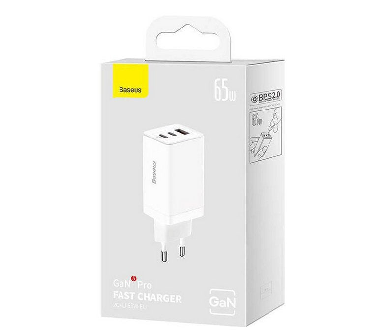 EAN 6932172617516 - Baseus GaN5 Pro Universal Blanco Corriente alterna, USB Carga rápida Interior imagen 3