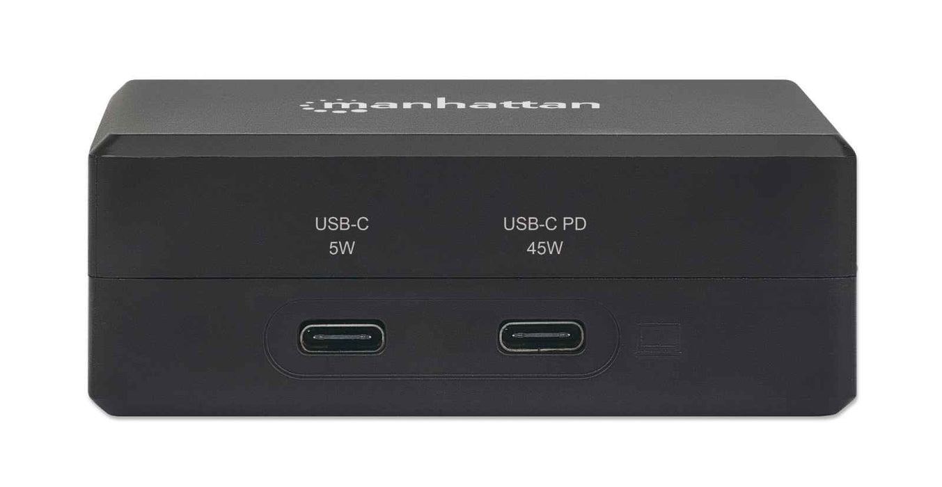 EAN 0766623130554 - Manhattan 130554 base para portátil y replicador de puertos USB 3.2 Gen 1 (3.1 Gen 1) Type-C Negro imagen 4